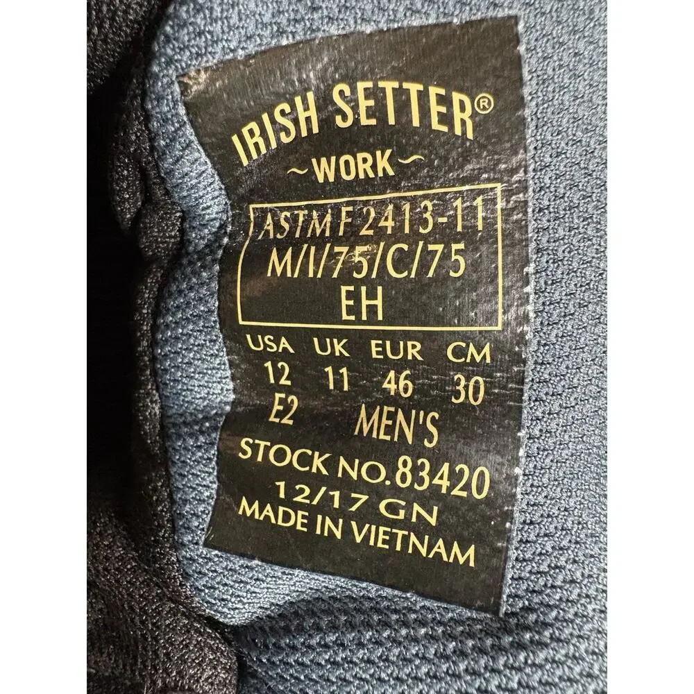 Irish Setter 83420 Work Boots Mens 12 EE Composite Toe EH ASTM F2413-11